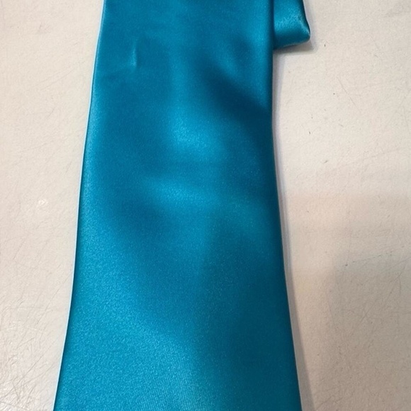 Geoffrey Beene Tie Necktie blue teal men suit shirt - Picture 1 of 2